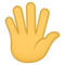 Hand med utspretade fingrar
