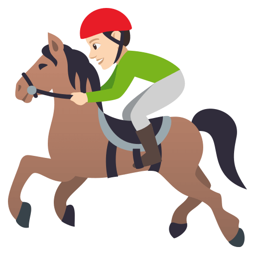 Corrida De Cavalos: Tom de Pele Claro