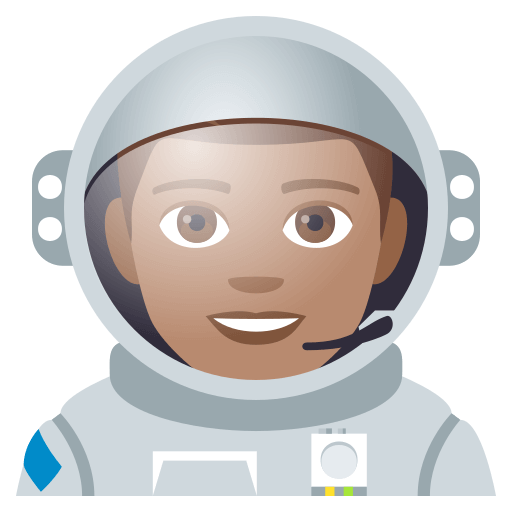 Astronauta Homem: Tom de Pele Médio