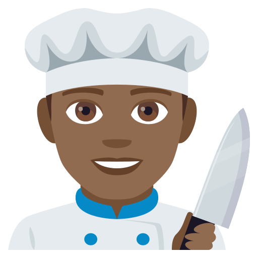 Cozinheiro: Tom de Pele Médio-Escuro