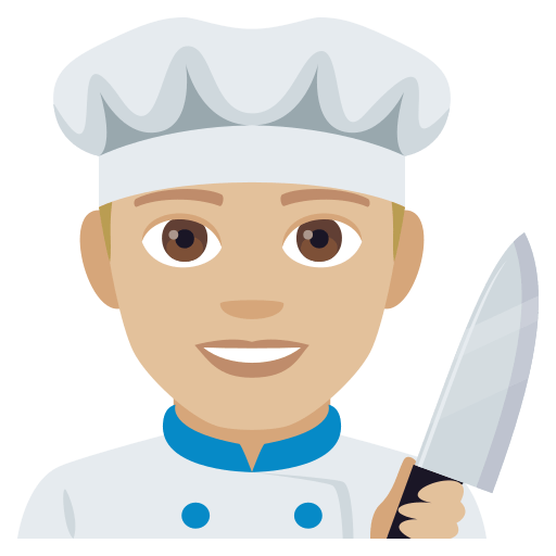 Cozinheiro: Tom de Pele Médio-Claro