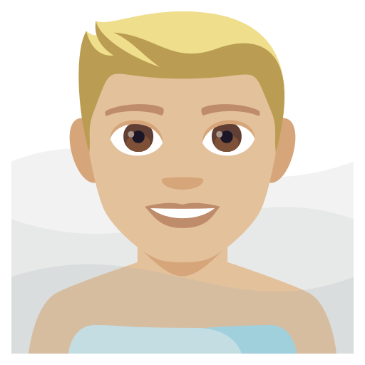 Homem Na Sauna: Tom de Pele Médio-Claro