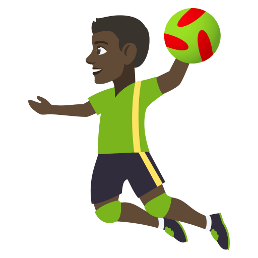 Jogador De Handebol: Tom de Pele Escuro