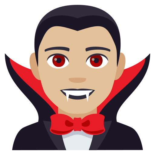 Homem Vampiro: Tom de Pele Médio-Claro