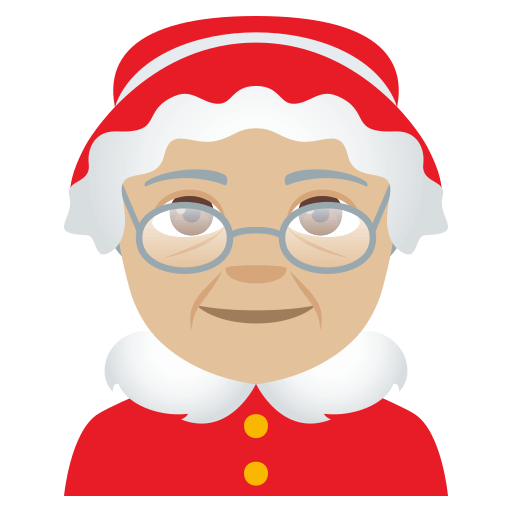 Mamãe Noel: Tom de Pele Médio-Claro