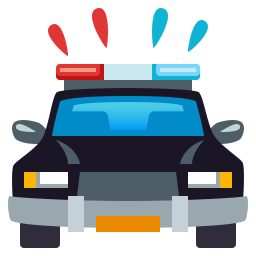 Viatura Policial Se Aproximando