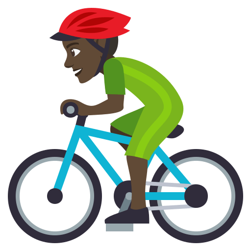 Ciclista: Tom de Pele Escuro