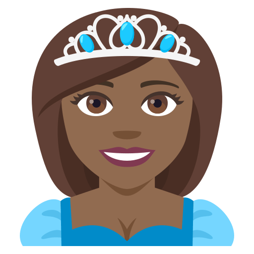 Princesa: Tom de Pele Médio-Escuro