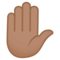 Hand i luften: Mellanhudton
