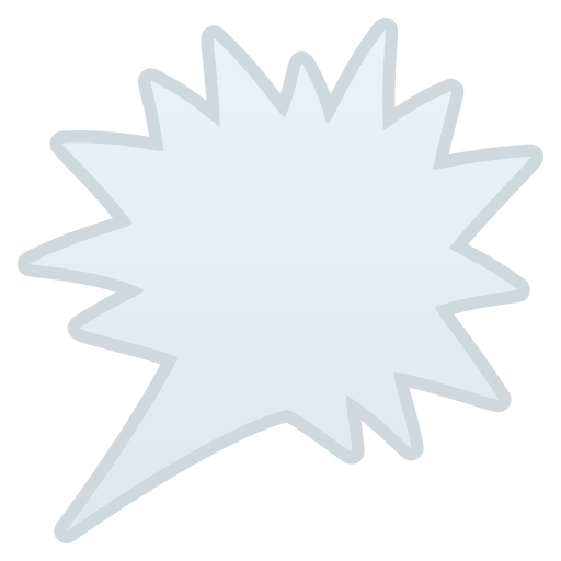 Balão De Raiva À Direita
