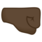 Högervänd näve: Mörk Hudton