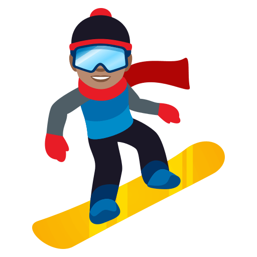 Praticante De Snowboard: Tom de Pele Médio