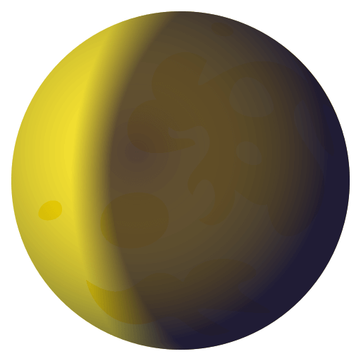 Lua Minguante Côncava