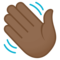 Vinkande hand: Mellanmörk Hudton