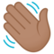 Vinkande hand: Mellanhudton