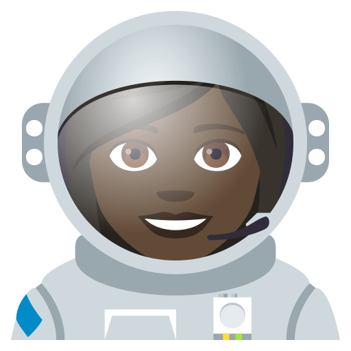Astronauta Mulher: Tom de Pele Escuro