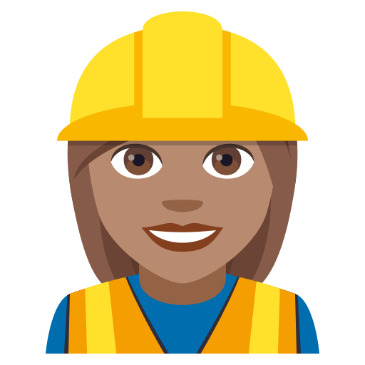 Operária Da Construção: Tom de Pele Médio