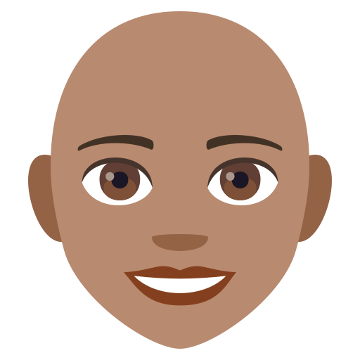 Mulher: Tom de Pele Médio, Careca