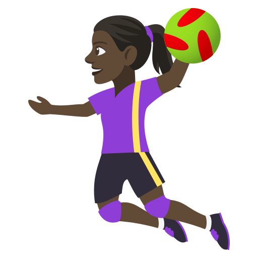 Jogadora De Handebol: Tom de Pele Escuro