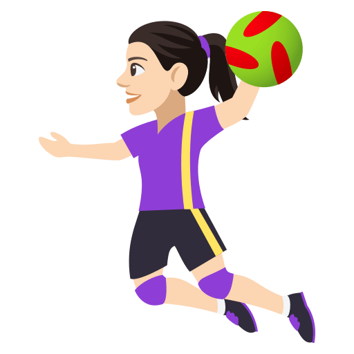 Jogadora De Handebol: Tom de Pele Claro