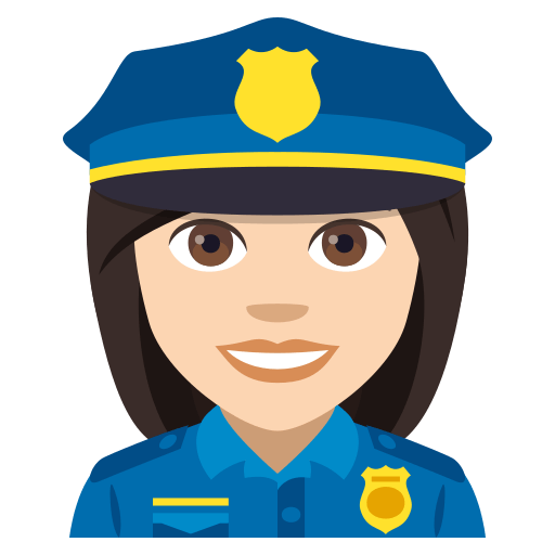 Policial Mulher: Tom de Pele Claro