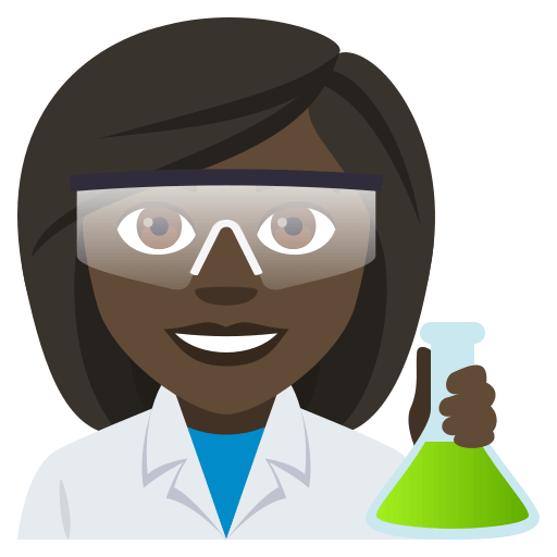 Cientista Mulher: Tom de Pele Escuro
