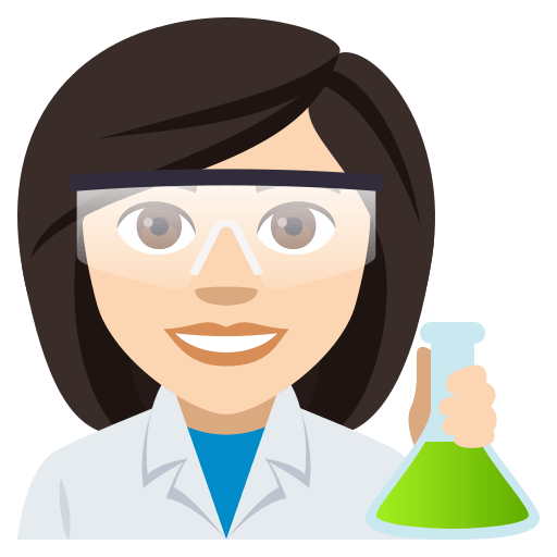 Cientista Mulher: Tom de Pele Claro