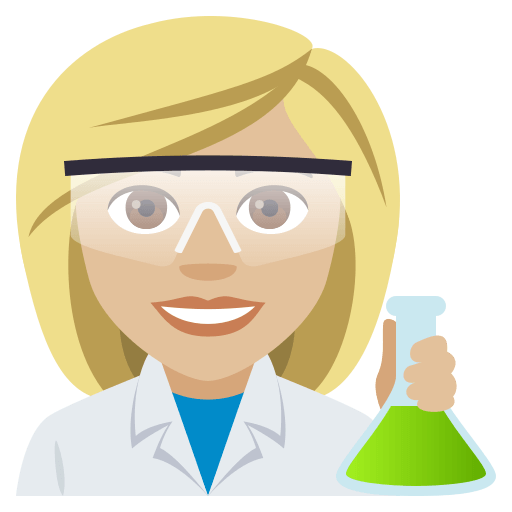 Cientista Mulher: Tom de Pele Médio-Claro