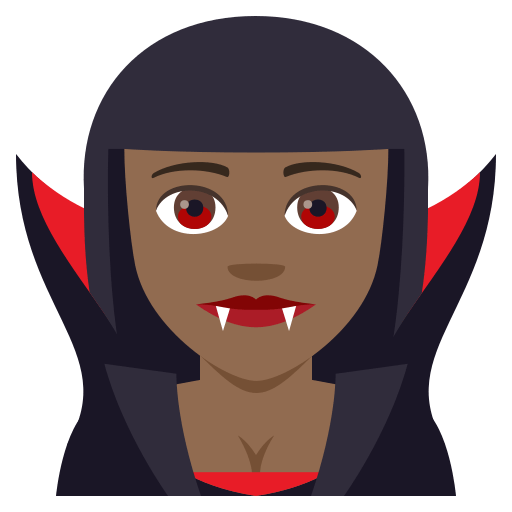 Mulher Vampira: Tom de Pele Médio-Escuro