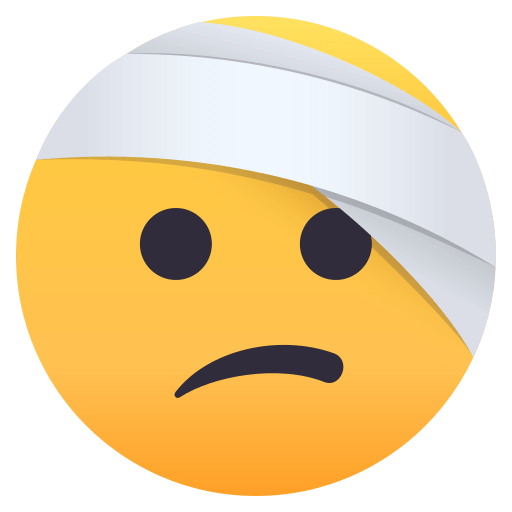 Twarz z bandażem