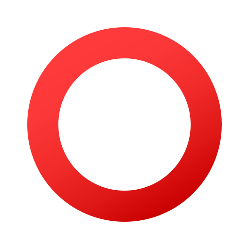 Gruby czerwony okrąg