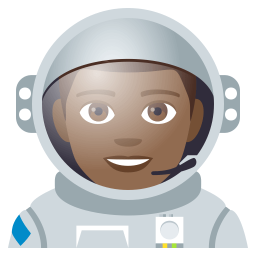 Mężczyzna astronauta: Średnio Ciemny Odcień Skóry