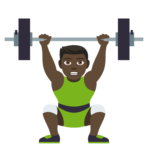 Osoba podnosząca ciężary: Ciemny Odcień Skóry