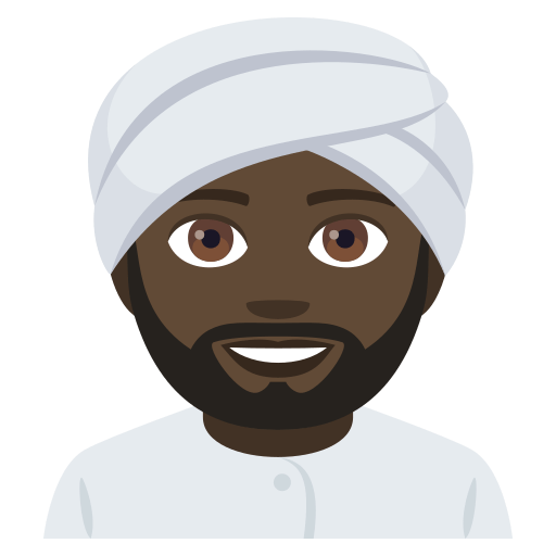 Osoba w turbanie: Ciemny Odcień Skóry