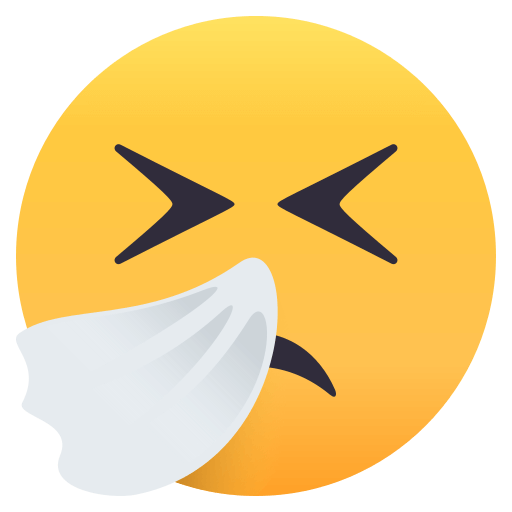Kichająca twarz
