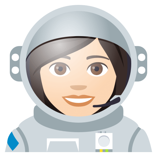 Astronautka: Jasny Odcień Skóry
