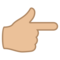 Nach Rechts Weisender Zeigefinger: Mittelhelle Hautfarbe