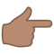 Nach Rechts Weisender Zeigefinger: Mittlere Hautfarbe