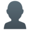 Silhouette Einer Büste