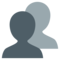 Silhouette Mehrerer Büsten