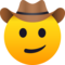 Gesicht Mit Cowboyhut