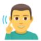 Gehörloser Mann