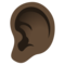 Ohr: Dunkle Hautfarbe