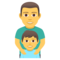 Familie: Mann, Junge
