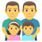 Familie: Mann, Mann, Mädchen, Junge