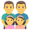 Familie: Mann, Mann, Mädchen, Mädchen