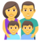 Familie: Mann, Frau, Junge, Junge