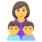 Familie: Frau, Junge, Junge