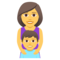 Familie: Frau, Junge