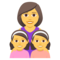 Familie: Frau, Mädchen, Mädchen
